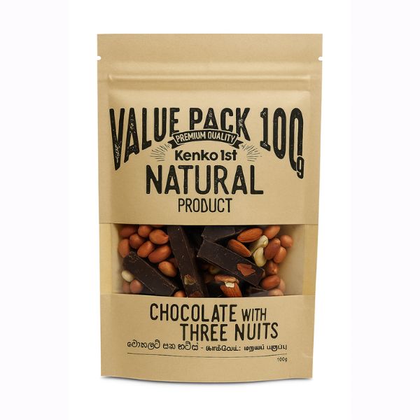 KENKO1ST CHOCOLATE WITH THREE NUTS 100G