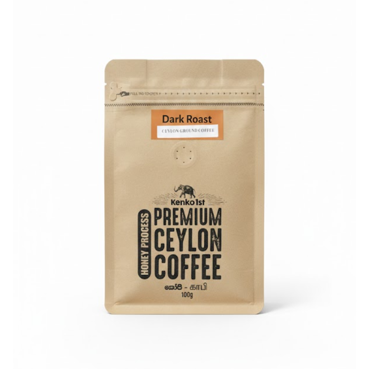 KENKO1ST_Ceylon Coffee Powder Dark Roast 100g