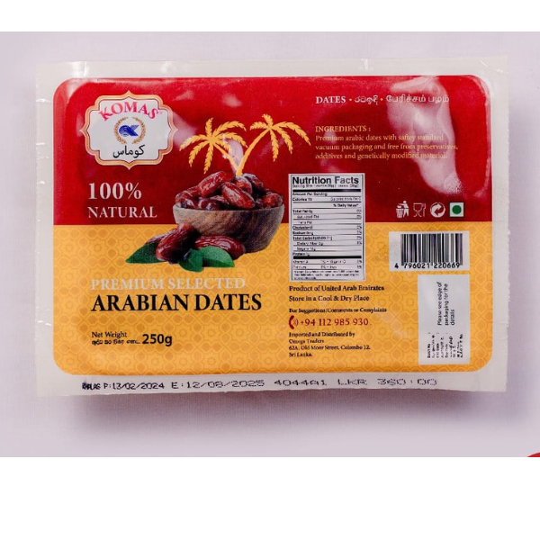 Komas Arabian Dates 250g