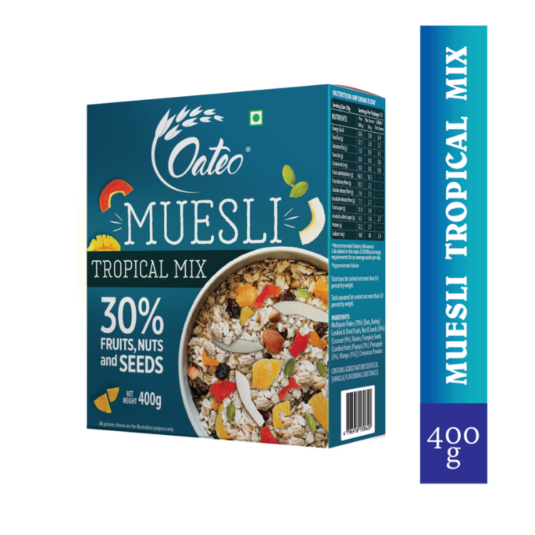 OATEO_MUESLI TROPICAL MIX 400G